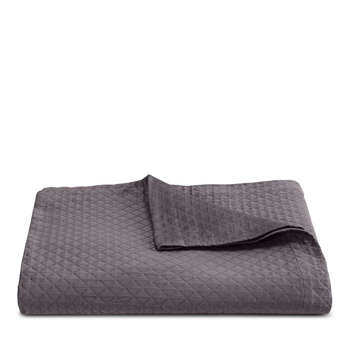 Matouk Nadia Coverlet, Full/queen In Charcoal