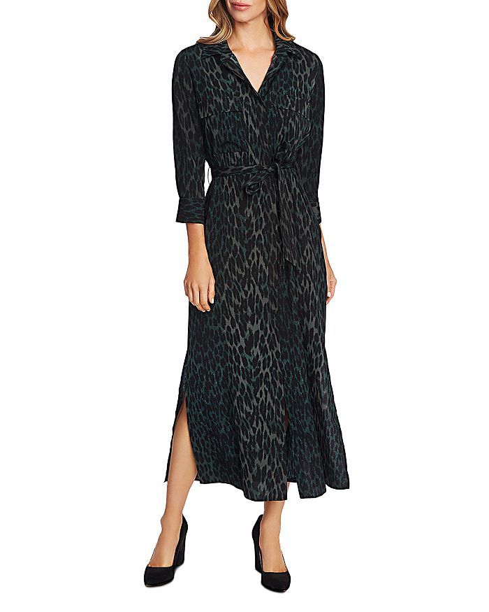 Vince camuto store leopard print dress