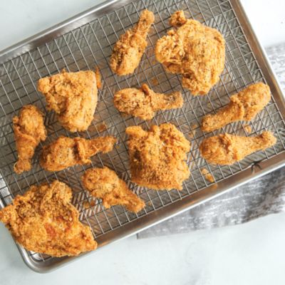 Half Sheet Pan with Grid Rack