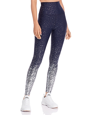 Beyond Yoga Alloy Ombre High-waist Leggings In Nocturnal/silver