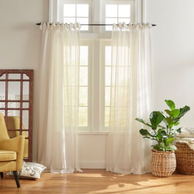 Vienna Tie-Top Sheer Curtain Panel