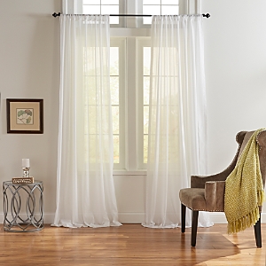 Elrene Home Fashions Asher Cotton Voile Sheer Curtain Panel, 52 x 95
