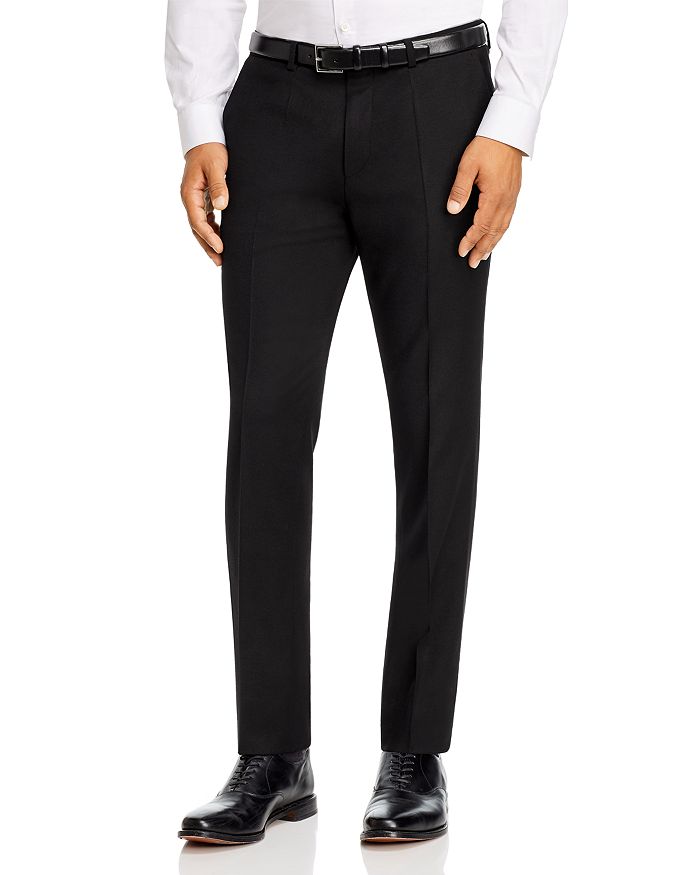Hugo Hesten Flannel Extra Slim Fit Suit Pants In Black