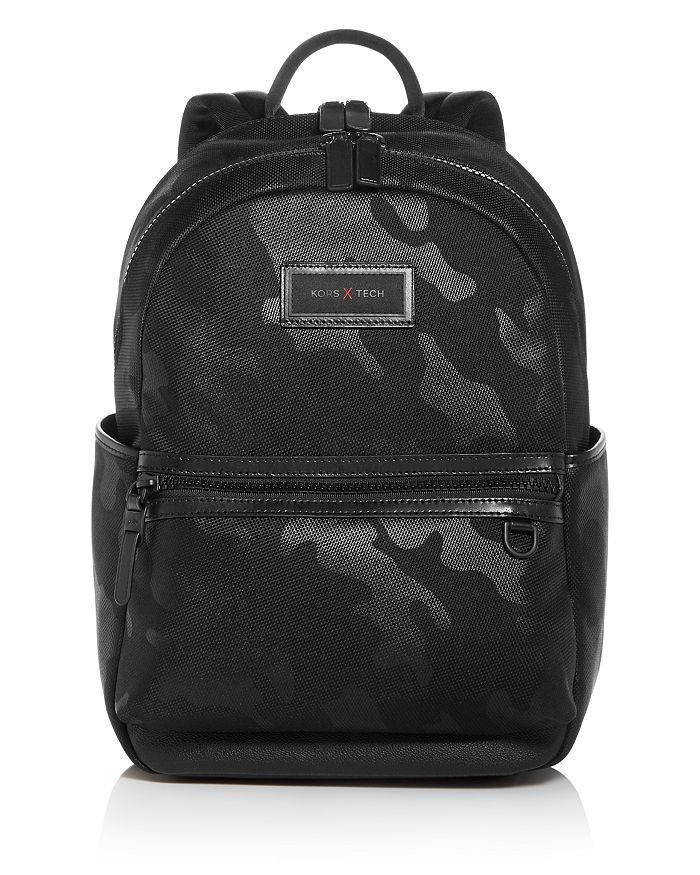 Michael Kors Tech Camo Backpack In Black