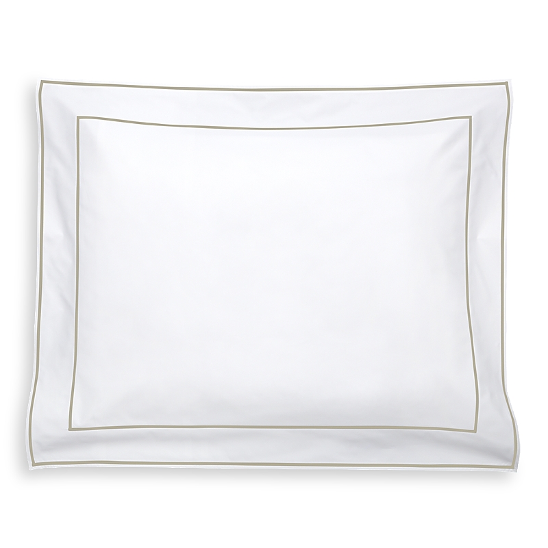 Matouk Ansonia Percale Standard Sham In Almond Tan