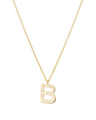 argento vivo initial pendant necklace