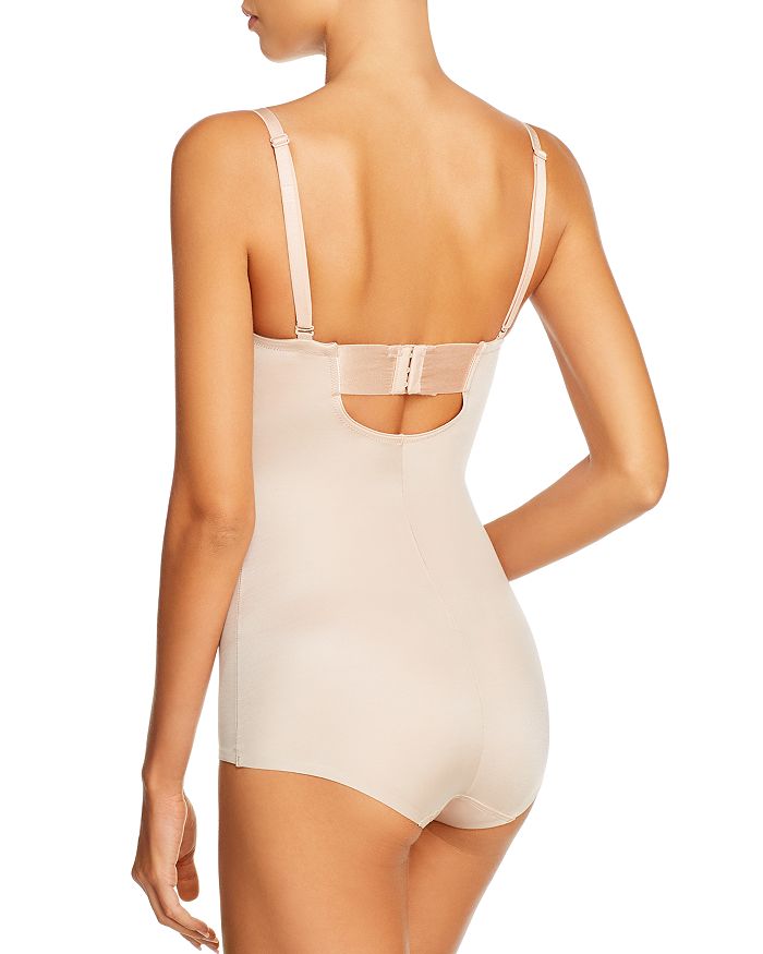 Strapless Cupped Bodysuit in Champagne Beige