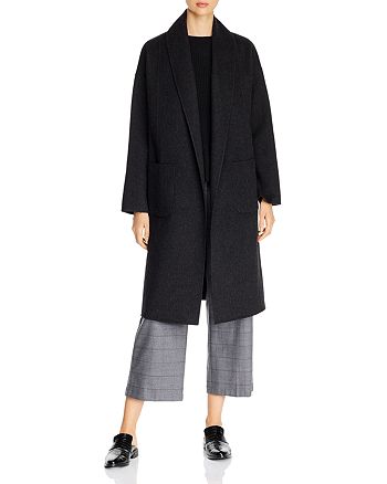 Eileen Fisher Wool & Cashmere Shawl-Collar Open Coat | Bloomingdale's