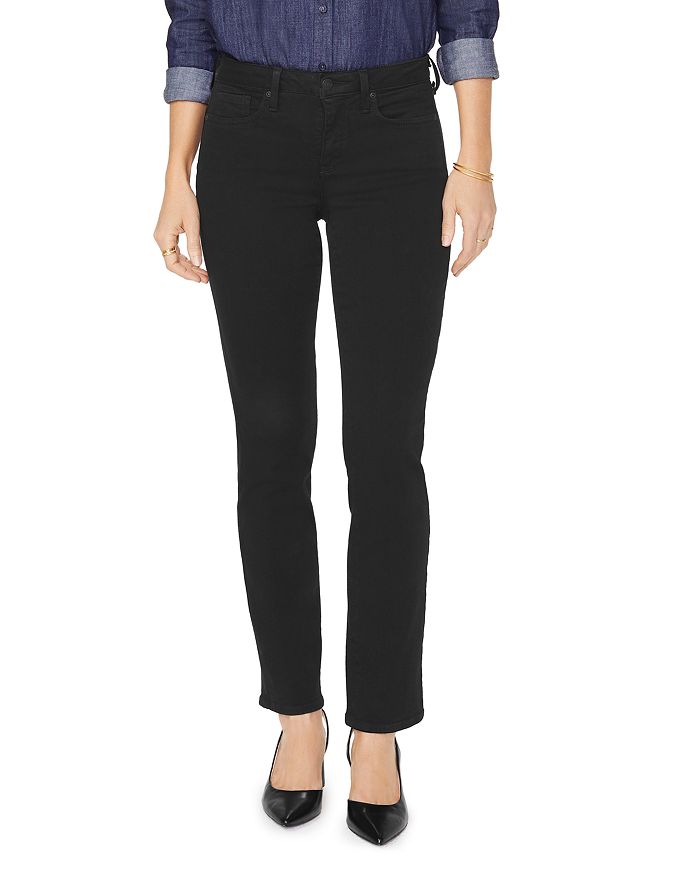 Nydj Sheri Slim Jeans In Black | ModeSens