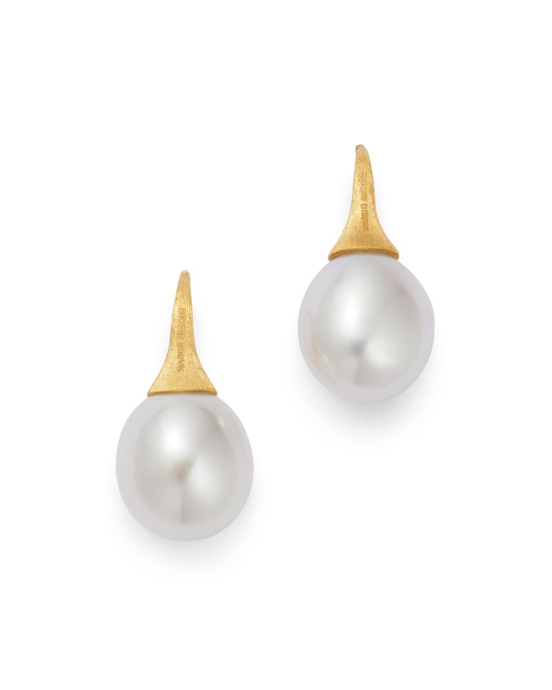 Marco Bicego 18K Yellow Gold Africa Cultured Freshwater Pearl Drop Earrings