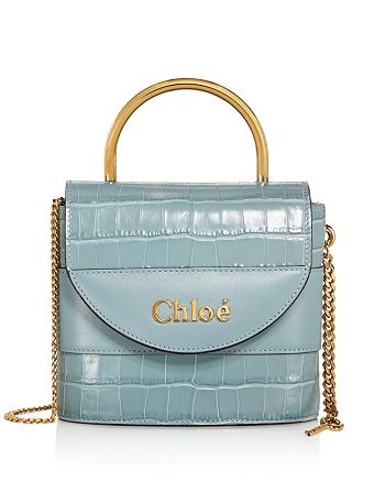 Chloé Aby Small Croc-Embossed Leather Crossbody | Bloomingdale's