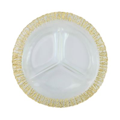 VIETRI - Rufolo Glass Three-Part Server