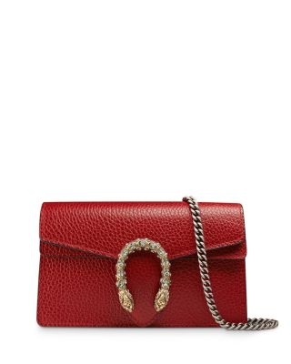 gucci dionysus red leather