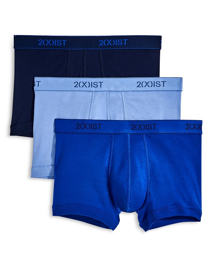 Shop 2(x)ist No Show Trunks, Pack Of 3 In Navy/cobalt/blue