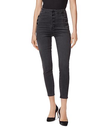 J Brand Natasha Sky High Cropped Skinny Jeans in Vane | Bloomingdale's