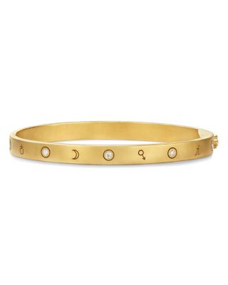 Temple St. Clair - 18K Yellow Gold Celestial Diamond Astrid Bangle Bracelet