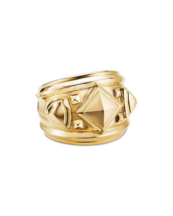 David Yurman 18k Yellow Gold Bold Renaissance Wide Ring