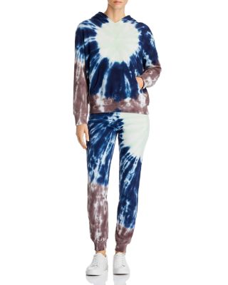 Monrow Sunburst Tie-Dye Hooded 