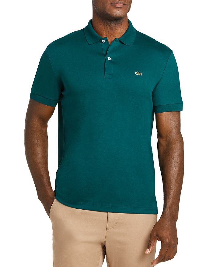 Lacoste Pima Cotton Regular Fit Polo Shirt In Beeche