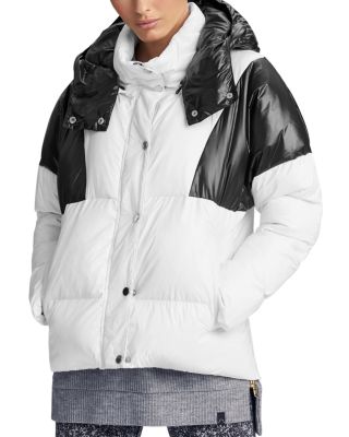 marc new york marble packable hooded puffer coat