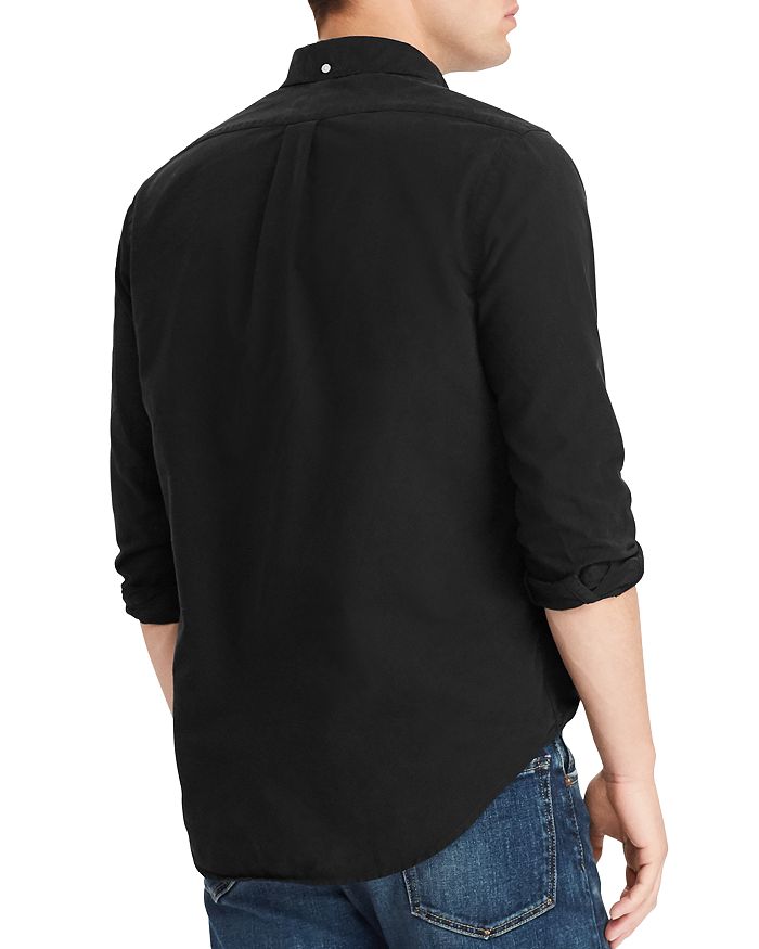 Shop Polo Ralph Lauren Classic Fit Long Sleeve Cotton Oxford Button Down Shirt In Black