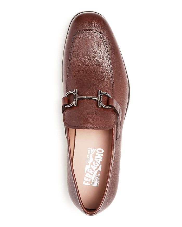 benford gancini bit leather loafers