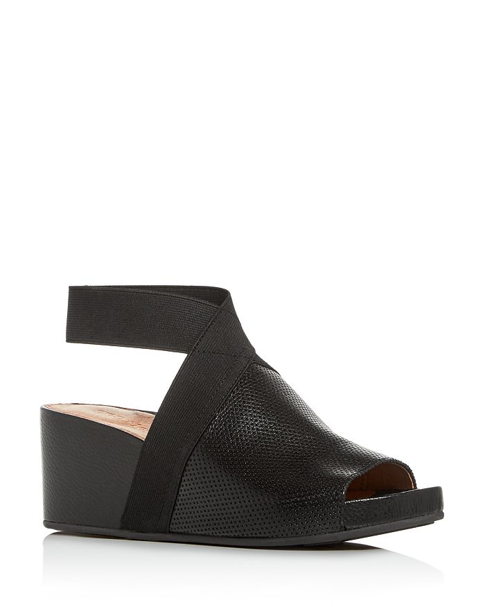 Gentle Souls by Cole Women's Gisele Perforated Wedge Platform