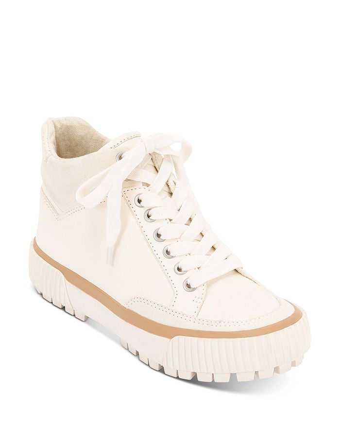 Dolce Vita Women's Rose High-top Platform Sneakers In White Leather