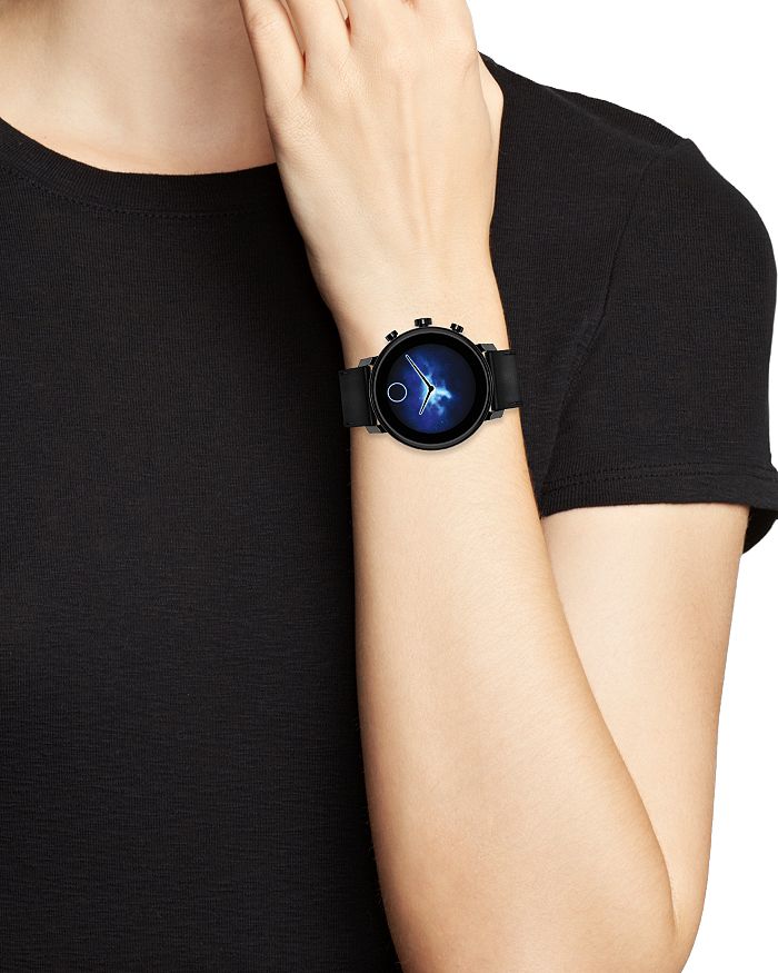 movado connect black