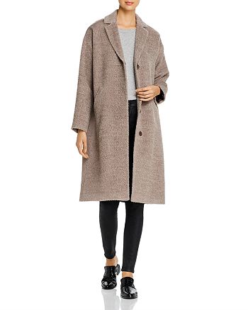 Eileen Fisher Textured Long Boxy Coat | Bloomingdale's