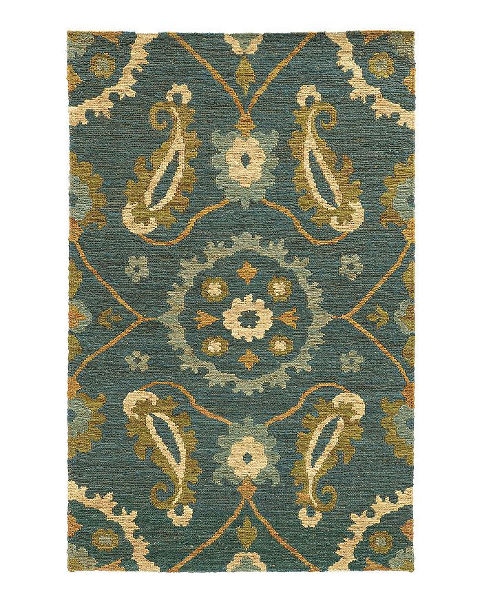 Tommy Bahama Valencia 57702 Area Rug, 5' X 8' In Blue