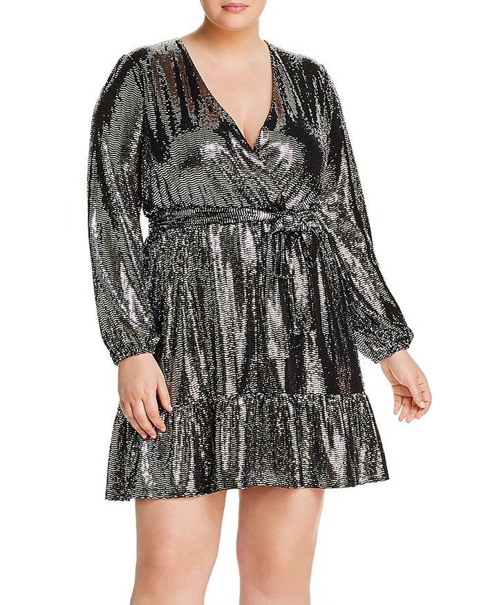 Michael kors mirror dot crossover dress deals