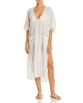 gauze swim cover up