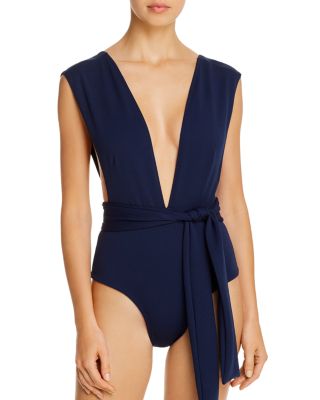 deep v neck one piece swimsuits