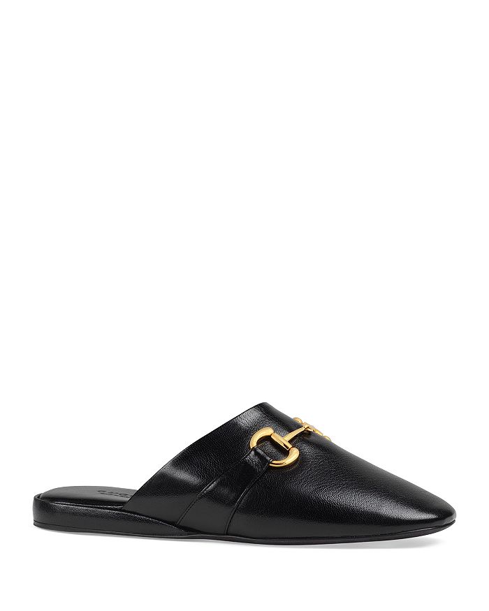 Gucci Women&#39;s Leather Slides | Bloomingdale&#39;s