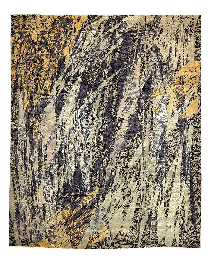 Bloomingdale's Abstract 188952 Area Rug, 8'10 X 11'10 In Flax