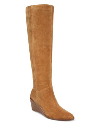 over the knee wedge heel boots