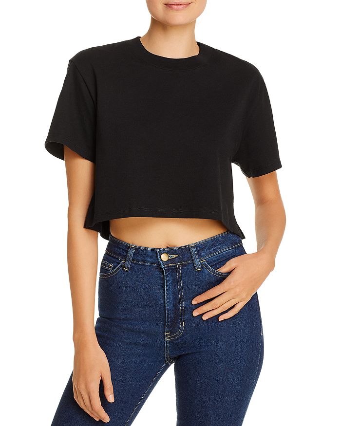 X Karla The Cropped Tee In Black
