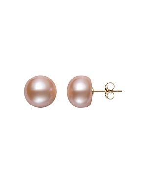 Bloomingdale's Pink Cultured Freshwater Pearl Stud Earrings in 14K Yellow Gold - 100% Exclusive