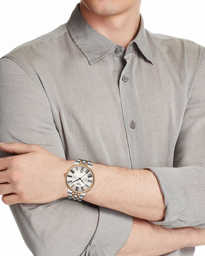 Shop Tissot Carson Premium Watch, 40mm In Silver/rose Gold