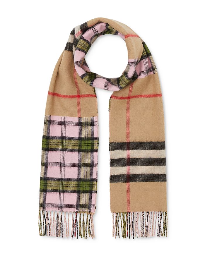 BURBERRY MIXED-CHECK SCARF,8022485