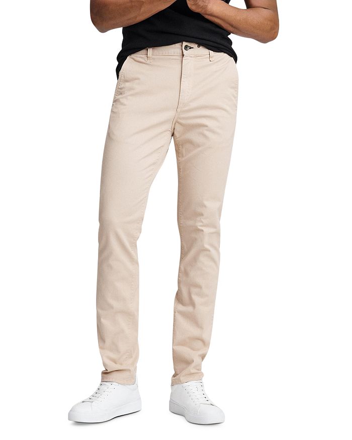 Rag & Bone Fit 2 Slim-fit Garment-dyed Cotton-blend Twill Chinos In Beige