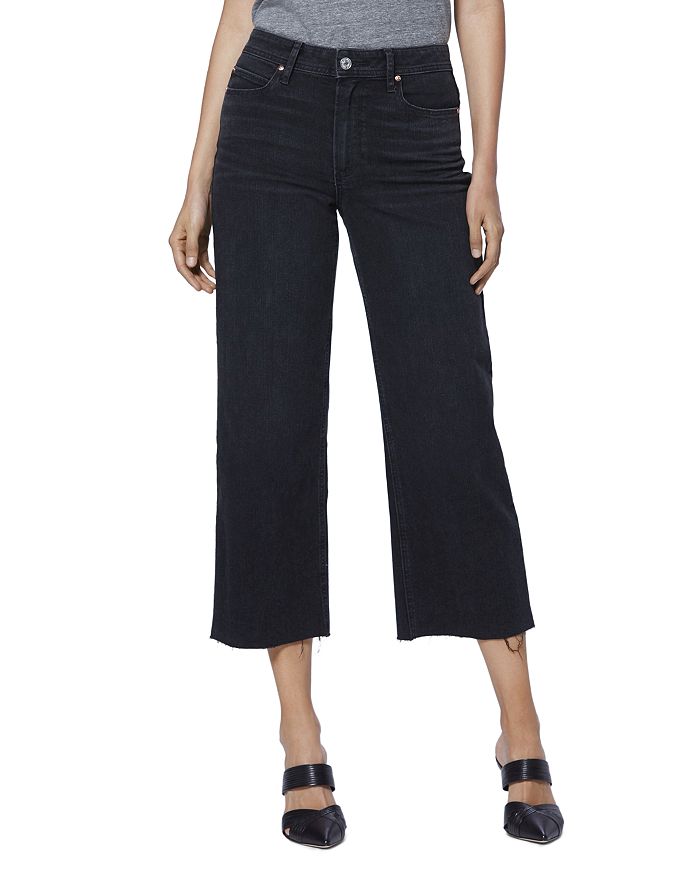 PAIGE NELLIE CULOTTE JEANS IN BLACK SAND,5676F60-7589