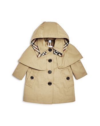 Burberry Girls' Bethel Hooded Trench Coat - Baby | Bloomingdale's