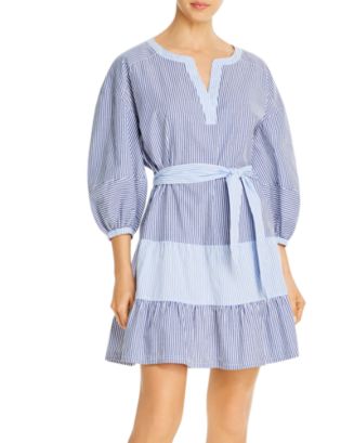Jenna Stripe Denim Dress