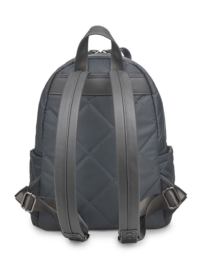 Shop Sol & Selene Mini Motivator Quilted Nylon Backpack In Black/black