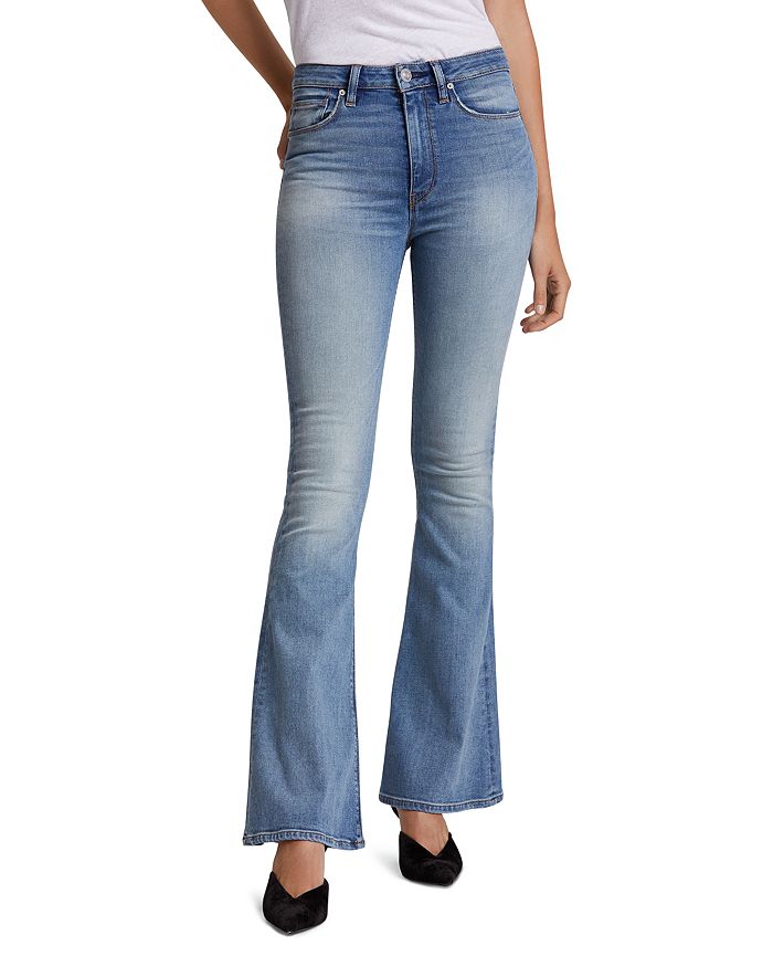 HUDSON HOLLY HIGH-RISE FLARE JEANS IN WORD PLAY,WH536DDA