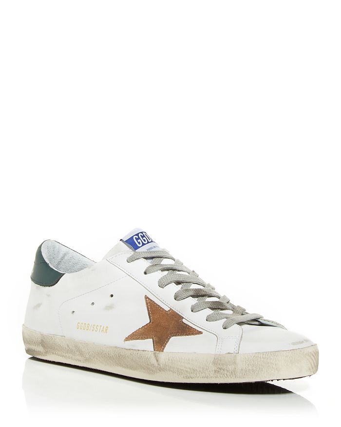 Golden Goose Unisex Superstar Leather Low-top Sneakers In White/nude