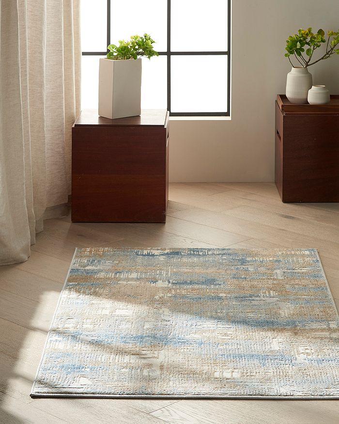 Calvin Klein Ck950 Rush Area Rug, 3' X 5' In Ivory/blue ModeSens