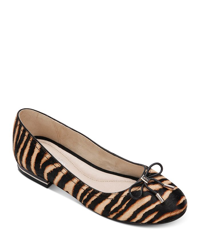Calf hair ballet flats top